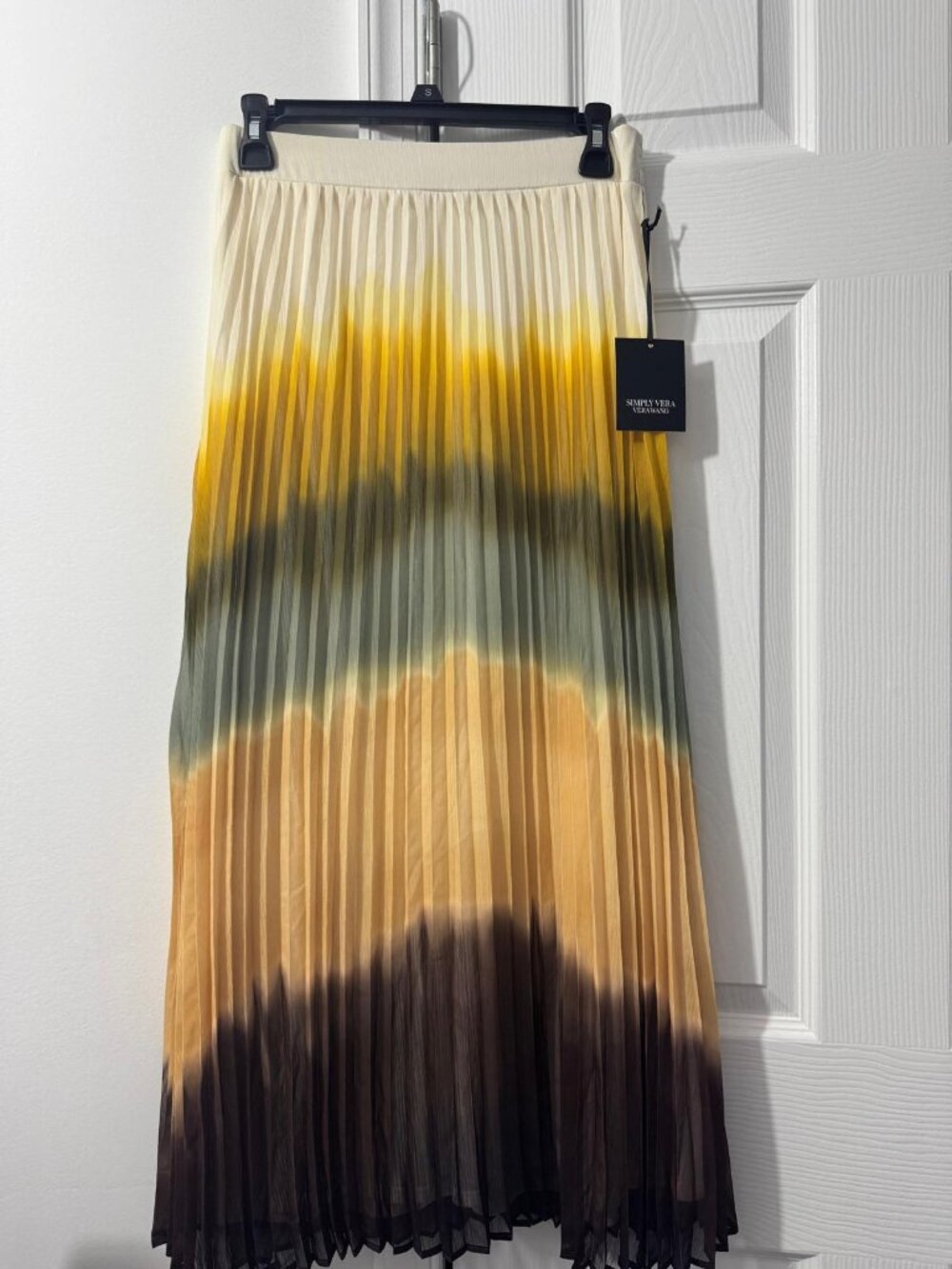 Simply Vera Vera Wang Pleated Yoryu Chiffon Maxi Skirt